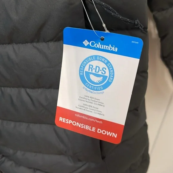 Women’s’ Columbia Coat. New. Westridge-Hooded Down Jacket. Black. Large Coat - Picture 8 of 13